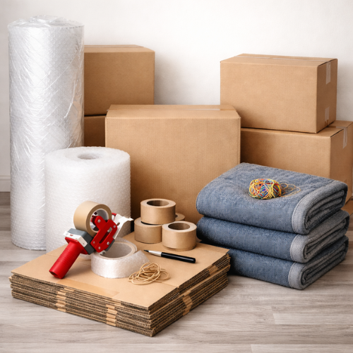 <center>Cartons et fournitures</center>